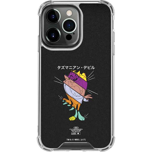 Looney Tunes Tasmanian Devil Sliced Juxtapose iPhone 16 Pro Clear Case